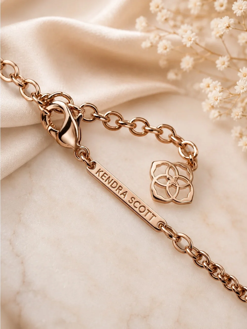 Kendra Scott Layden Rose Gold & Peach Illusion Necklace